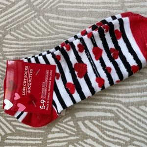 Host Pick!!!! NWT! Striped heart socks